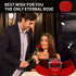 Preserved Red Rose with I Love You Necklace